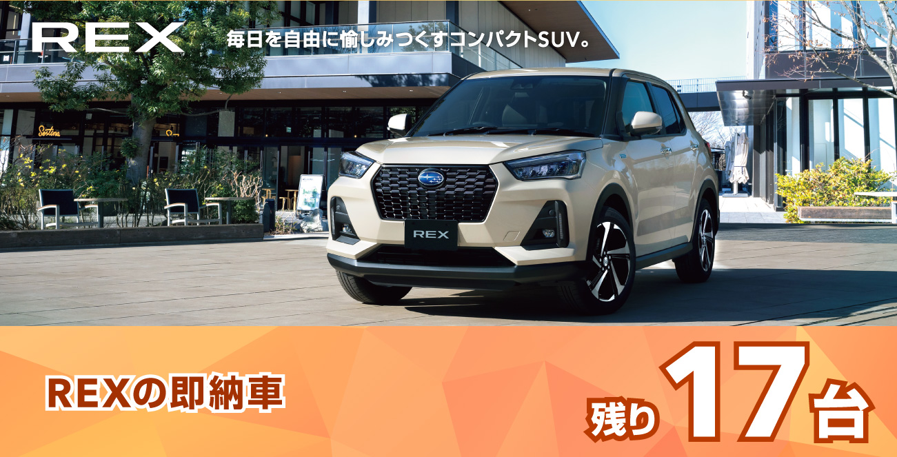 レックスの即納車