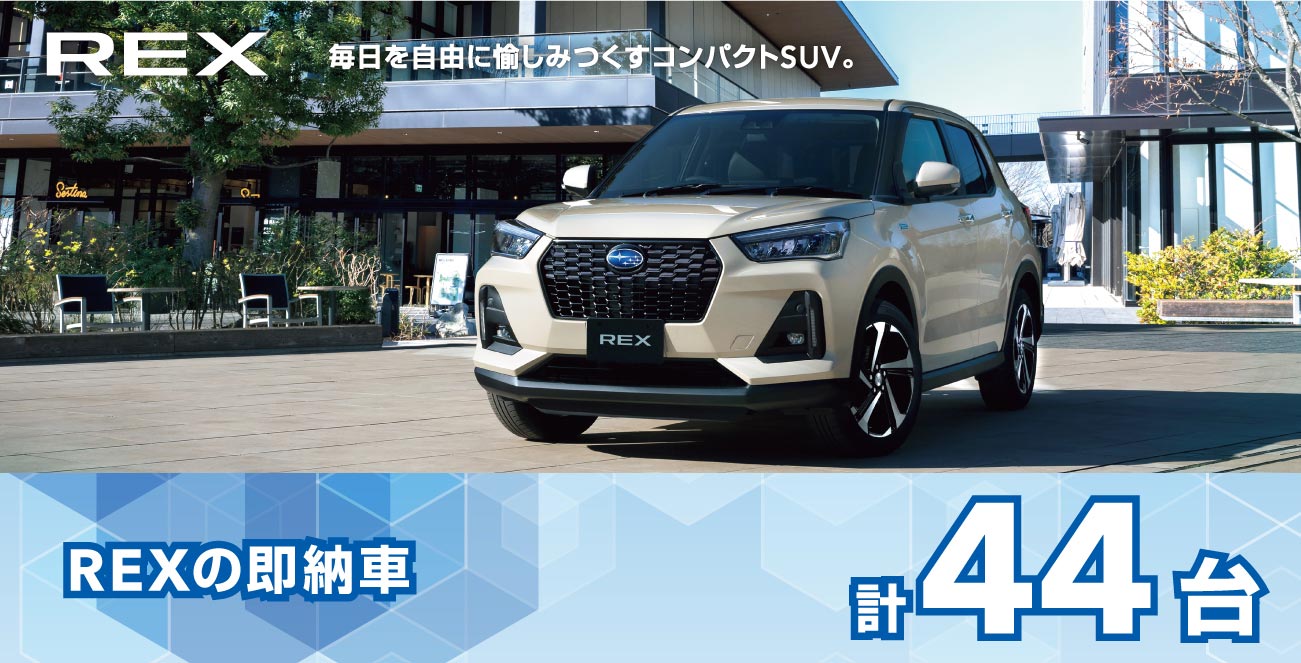 レックスの即納車
