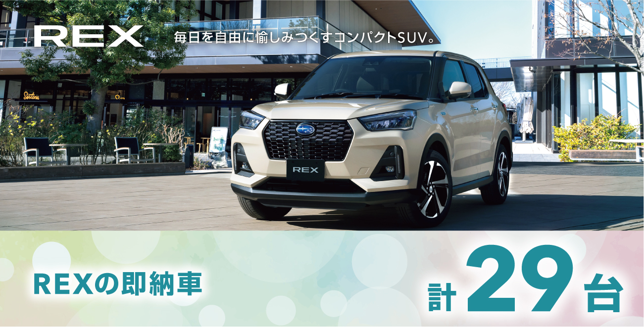 レックスの即納車