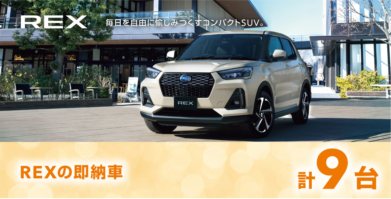 レックスの即納車