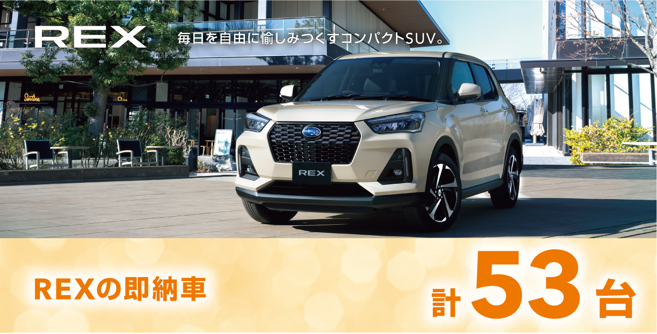 レックスの即納車