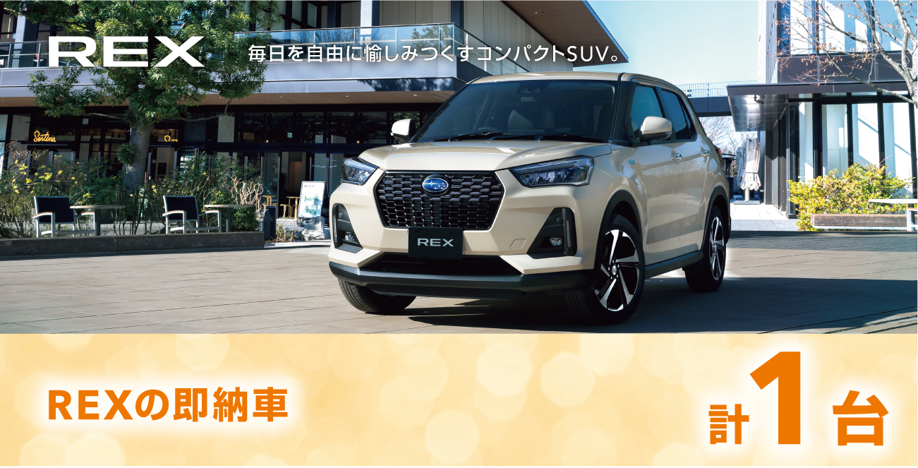 レックスの即納車