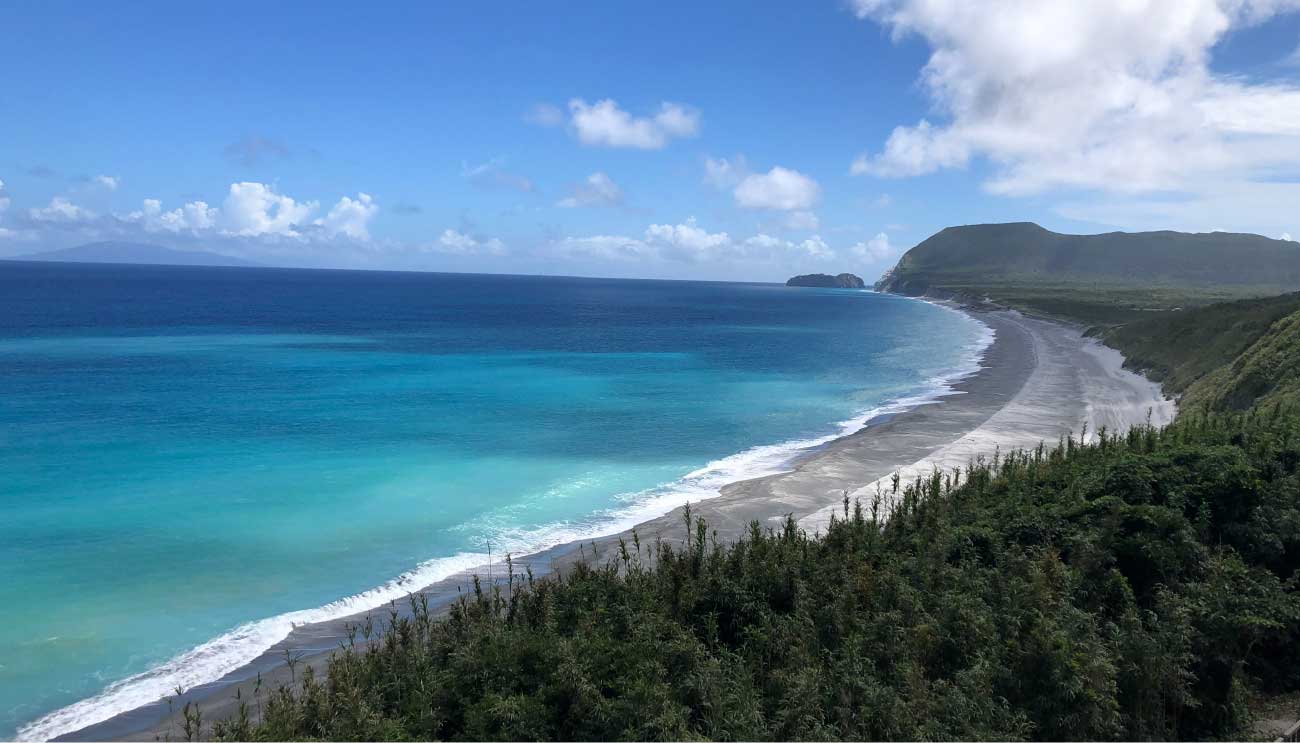 新島の海水浴場