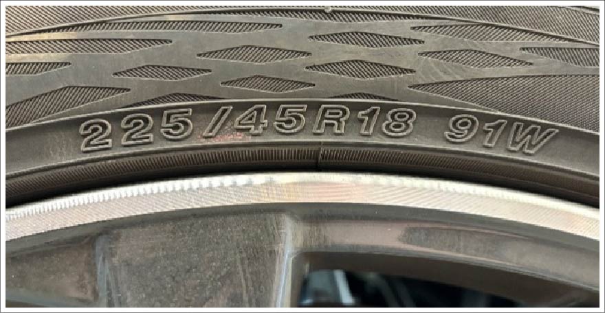 タイヤサイズ、表示の見方 ｜東京スバル株式会社