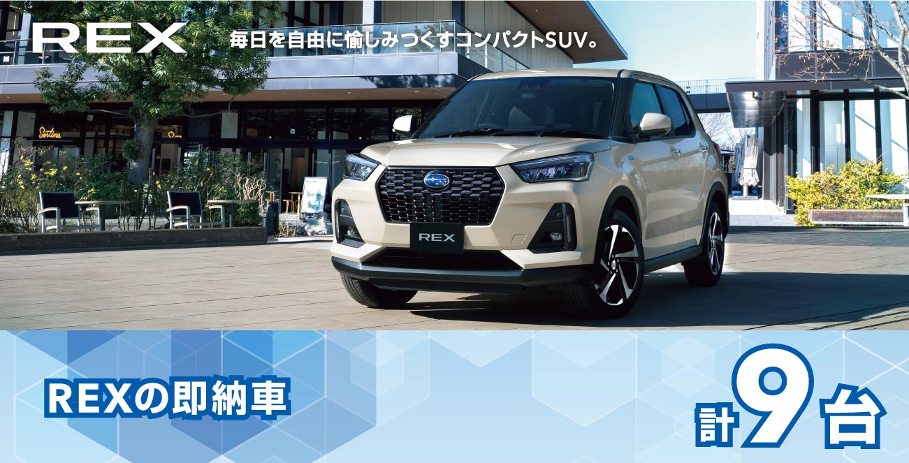 レックスの即納車